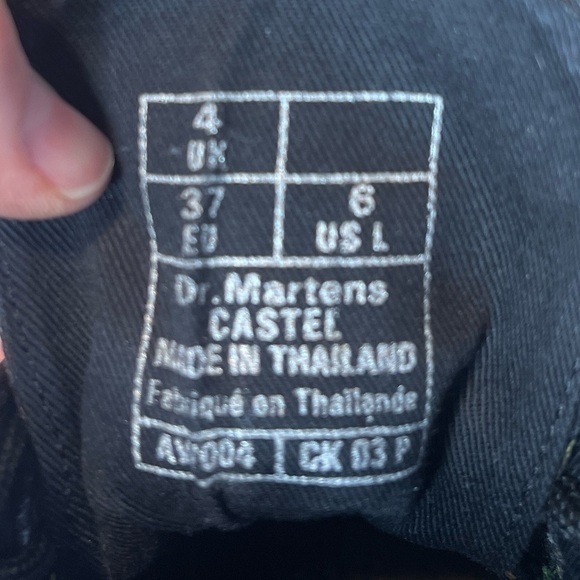 Dr. Martens Castel Boots in Black Belladonna Floral Canvas Sz 6 - Picture 9 of 10